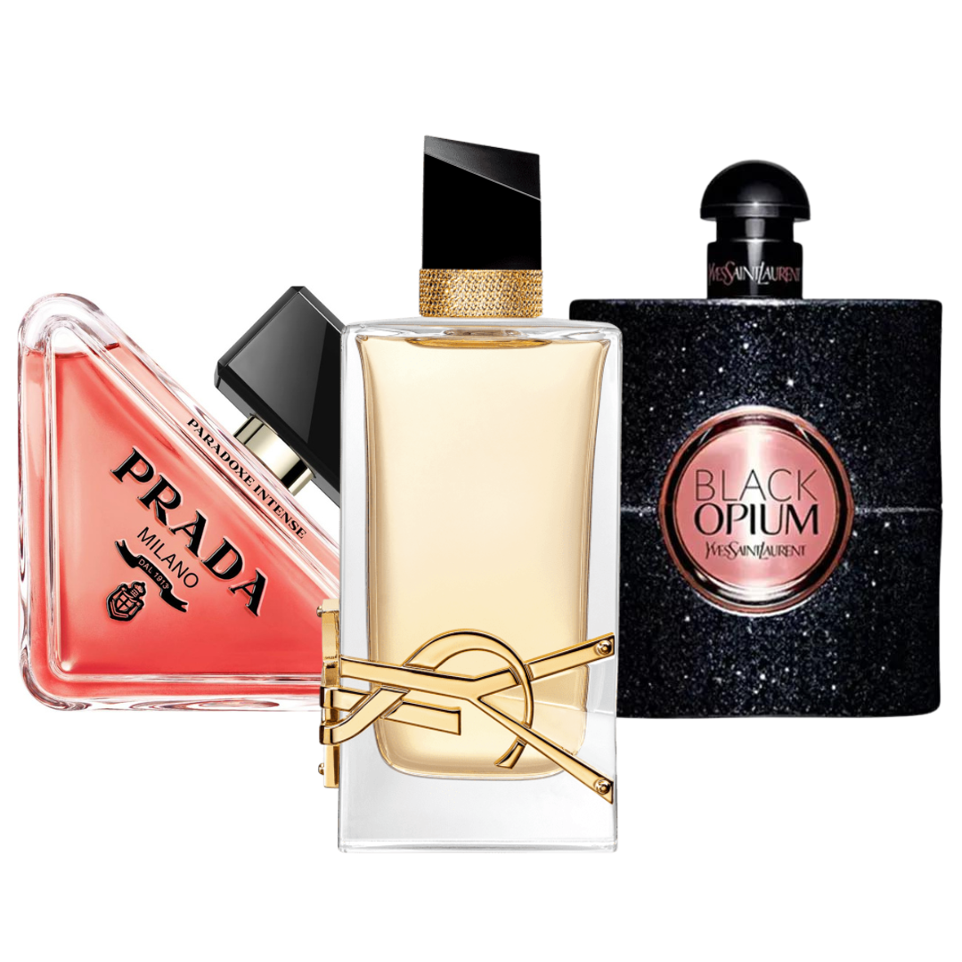 3er-Pack Parfüms: PRADA PARADOXE, BLACK OPIUM & LIBRE – 100 ml