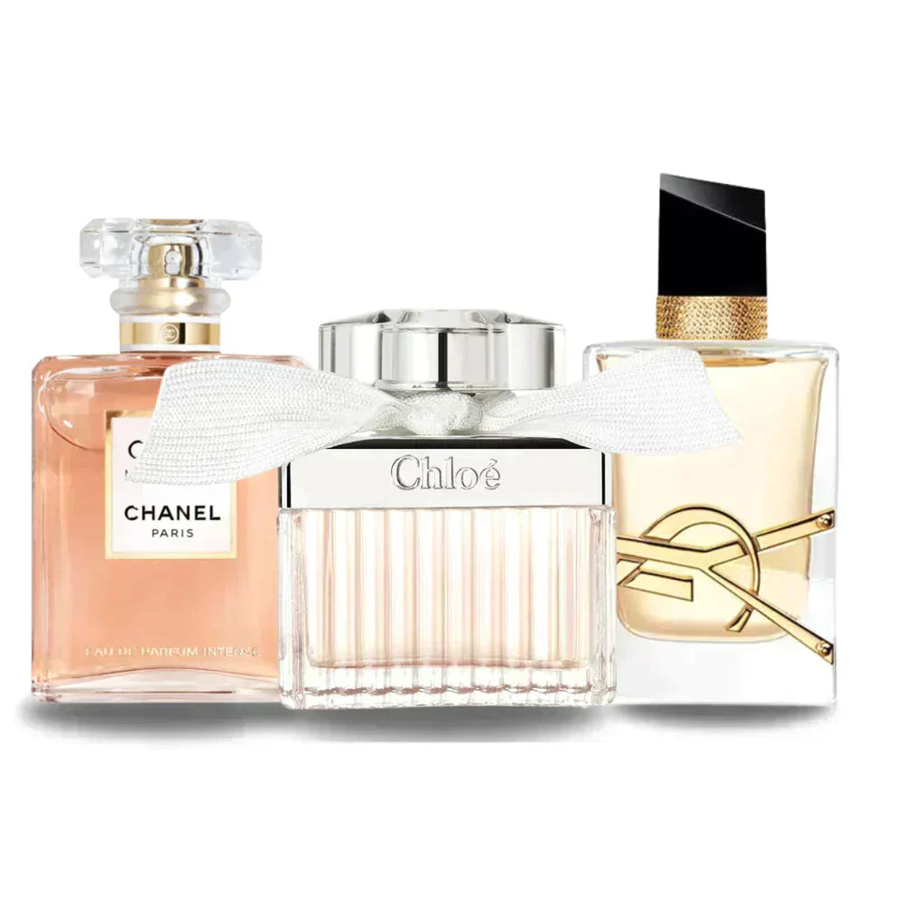 3er-Pack Parfüms: COCO MADEMOISELLE, LIBRE & CHLOÉ – 100 ml